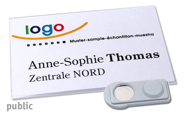 Namensschild public 60